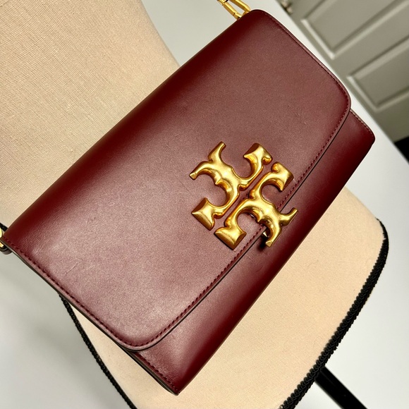 Tory Burch Handbags - Tory Burch Eleanor Clutch in Claret
